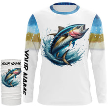 Load image into Gallery viewer, Tuna Fishing Scales Custom long sleeve Fishing Shirt, personalized Tuna fishing apparel NQS578