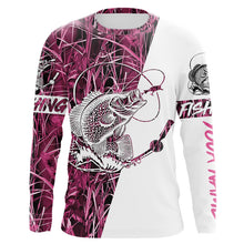 Load image into Gallery viewer, Crappie Fishing Pink Camo Custom Name 3D All Over Printed Shirts Personalized Fishing gifts NQS347