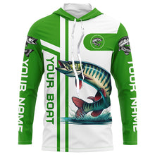 Load image into Gallery viewer, Musky fishing Customize name and boat name fishing shirts for men, women, Muskie fishing apparel NQS5961