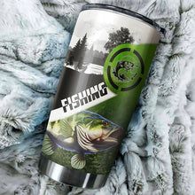 Load image into Gallery viewer, 1PC Largemouth Bass Fishing Tumbler green camo Customize Tumbler Cup - Personalized fishing gift NQSD171
