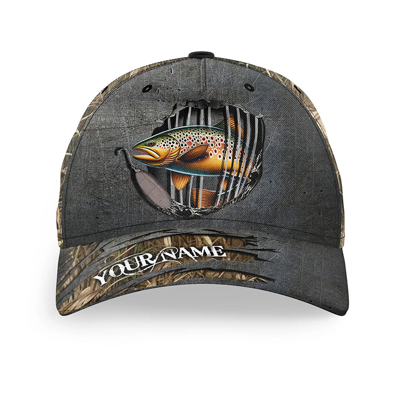 Brown Trout- buy Tan - Custom Floppy Hat- Lady Angler Lentz