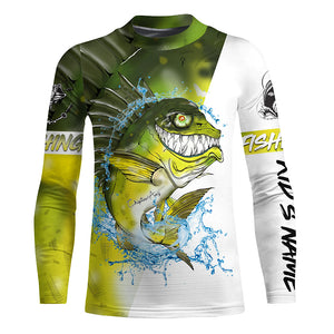 Angry Bass fishing Custom sun protection Long sleeve Fishing Shirts, Personalized Bass Fishing jerseys NQS5514