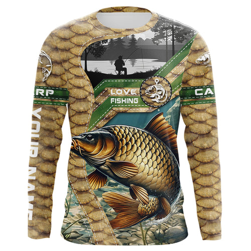 Carp Fishing Custom name All over print shirts - personalized fishing gift for men, women and kid - NQS487