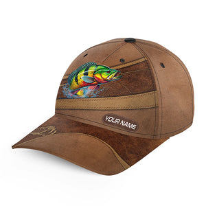 Peacock Bass fishing hats for men, women custom name baseball best Peacock Bass fisherman caps NQS5539