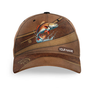 Redfish fishing hats for men, women custom name baseball best Red drum fisherman caps NQS5541