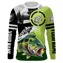 Load image into Gallery viewer, Largemouth Bass Fishing Fish On performance fishing shirt UV protection custom name NQS613