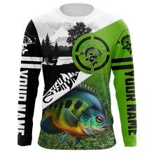 Load image into Gallery viewer, Bluegill Fishing green performance fishing shirt Custom Bluegill fishing shirts jerseys NQS6012