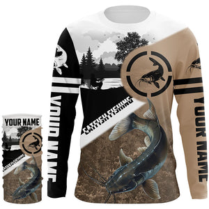 Catfish Fishing custom performance UV protection fishing shirts, catfish fishing jerseys NQS616