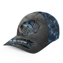 Load image into Gallery viewer, Sailfish fishing sea camo Custom fishing hat Unisex Fishing Baseball Angler hat cap NQS4202