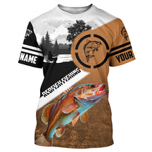 Load image into Gallery viewer, Redfish Puppy Drum Fishing customize name performance fishing shirt UV protection long sleeves NQS614