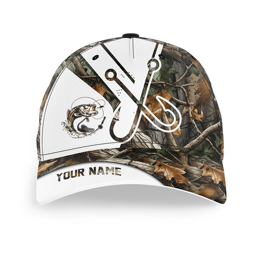 Largemouth Bass fishing Camo hat Unisex Fishing Baseball hat cap, fishing hat for bass anglers NQS5058