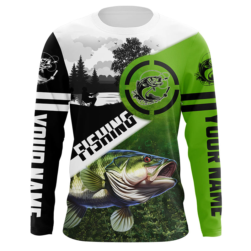 Largemouth Bass fishing Customize All Over Printed Shirts For Men