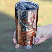 Load image into Gallery viewer, 1PC American Deer Hunting games To my Dad hunter Custom Tumbler Cup Personalized hunting gift for dad NQS1081