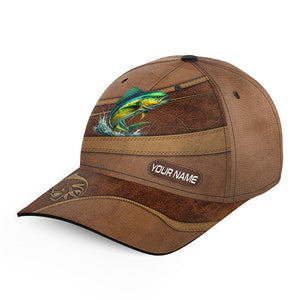 Mahi mahi fishing hats for men, women custom name baseball best Dorado fisherman fishing hats NQS5620