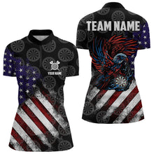 Load image into Gallery viewer, Retro American Flag Eagle Darts shirts for Women Custom Patriotic Darts Team Jersey Darts gifts NQS9634