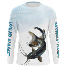 Load image into Gallery viewer, Blue catfish tournament fishing customize name all over print shirts personalized gift NQS196