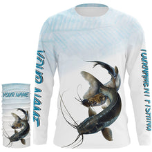 Load image into Gallery viewer, Blue catfish tournament fishing customize name all over print shirts personalized gift NQS196