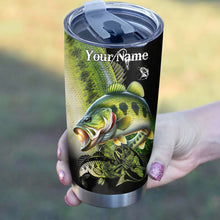 Load image into Gallery viewer, 1PC Largemouth Bass Fishing Customize Stainless Steel Tumbler Cup, Personalized fishing gift NQS1607