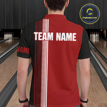 Load image into Gallery viewer, Retro Black and Red Christmas Santa Bowling shirts For Men custom bowling team jerseys Bowler Outfits NQS11011