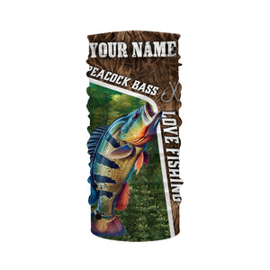 Personalized Peacock bass Fishing Shirts, Love Fishing Camo fish on 3D All Over Printed Shirts NQS5901