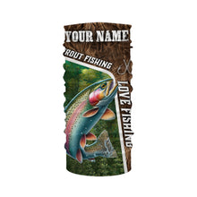 Load image into Gallery viewer, Personalized Rainbow trout Fishing Shirts, Love Fishing Camo fish on 3D All Over Printed Shirts NQS5902