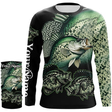 Load image into Gallery viewer, Crappie Fishing Customize Name UV protection long sleeves fishing shirts, gifts for fishing lovers NQS1789