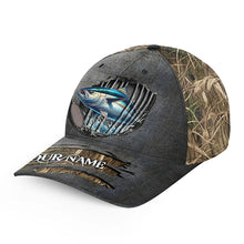 Load image into Gallery viewer, Tuna fishing camo Custom fishing hat Unisex Fishing Baseball Angler tuna hat cap NQS2605