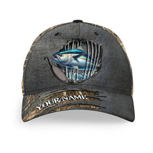 Load image into Gallery viewer, Tuna fishing camo Custom fishing hat Unisex Fishing Baseball Angler tuna hat cap NQS2605