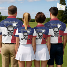 Load image into Gallery viewer, Grunge Texas Flag Golf Polo Shirts For Men Custom patriotic Texas Team Golf outfit for men NQS11240