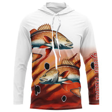 Load image into Gallery viewer, Redfish Puppy Drum Fishing Custom UV Protection long sleeve Fishing Shirts, Personalized Fishing Gift NQS275