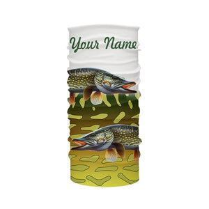 Northern Pike Fishing Custom UV Protection long sleeve Fishing Shirts, Personalized Fishing Gift NQS278