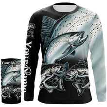 Load image into Gallery viewer, Chinook salmon (King salmon) Fishing Customize Name UV protection long sleeves fishing shirts NQS1806