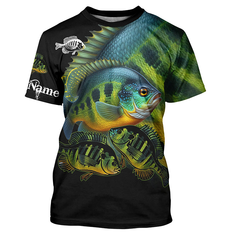 Bluegill Fishing Customize UV protection long sleeves fishing shirts, Personalized Fishing Gift NQS2090