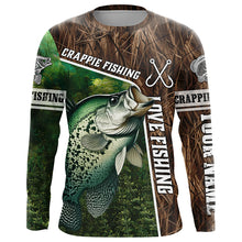 Load image into Gallery viewer, Personalized Crappie Fishing Shirts, Love Fishing Camo 3D All Over Printed Shirts NQS5715