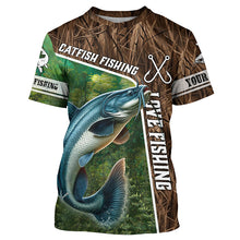 Load image into Gallery viewer, Personalized Catfish Fishing Shirts, Love Fishing Camo 3D All Over Printed Shirts NQS5717