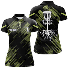 Load image into Gallery viewer, Yellow Black Women disc golf polo shirts custom disc golf team frisbee golf jerseys NQS7815