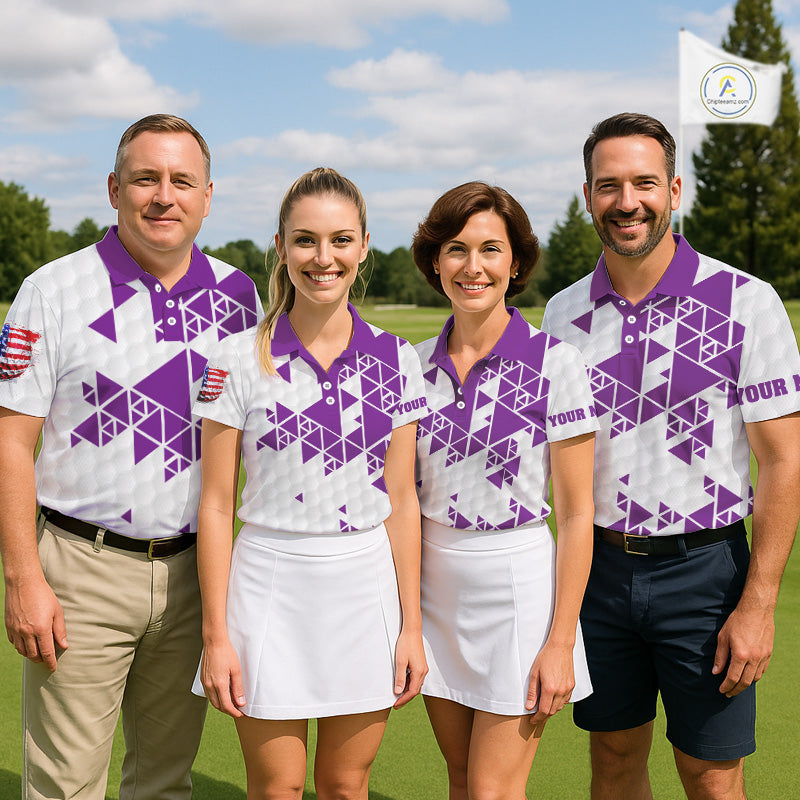 Funny Mens golf polo shirts Purple and white custom I was one under today, under a tree, bush, water NQS11638