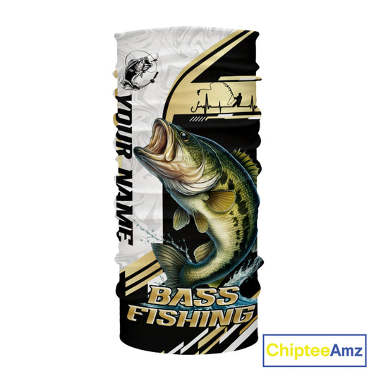 Personaized name Largemouth Bass fishing Custom sun protection Bass fishing team jerseys | Gold NQS9966