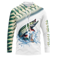 Load image into Gallery viewer, Musky Fishing Green Scales Custom 3D All Over Printed Shirts Personalized Fishing Gifts NQS350