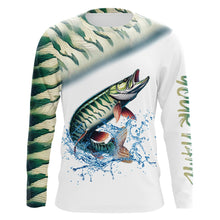 Load image into Gallery viewer, Musky Fishing Green Scales Custom 3D All Over Printed Shirts Personalized Fishing Gifts NQS350