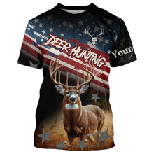 Load image into Gallery viewer, Deer Hunting American Flag Customize 3D All Over Printed Shirts Personalized Patriotic Hunting gifts NQS8727