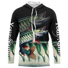 Load image into Gallery viewer, Musky fishing Customize name All over print shirts personalized fishing gift, Muskie fishing jerseys NQS225