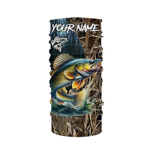 Walleye Fishing Custom Name 3D All Over Printed Camo Fishing Shirts, Personalized Fishing Gift NQS293