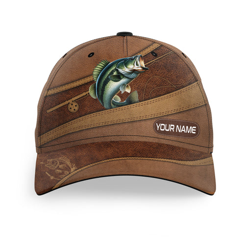 Largemouth bass fishing hats for men, women custom name baseball best fishing hat NQS3486