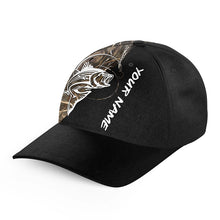 Load image into Gallery viewer, Striped Bass Fishing Tattoo camo Custom fishing hat Unisex Fishing Baseball Angler camo hat NQS2674