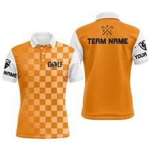 Load image into Gallery viewer, Mens golf polos shirts custom name funny golf shirts for men, golfing gifts | Orange NQS5512