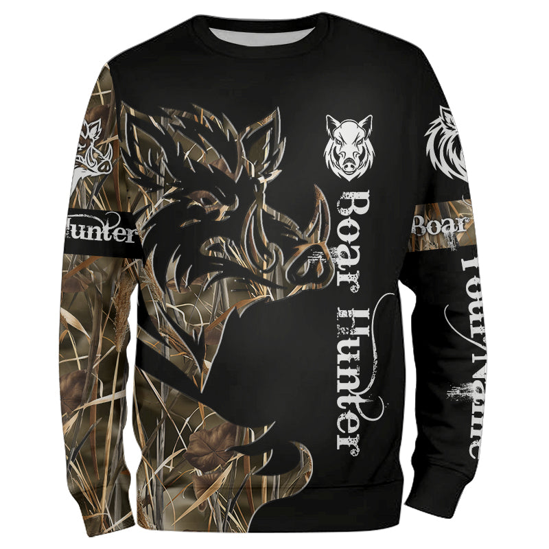 HUNTING SWEATSHIRT プリント スウェット Unisex Hip Hop Bear Print Sweatshirt ユニセックス男女兼用