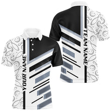 Load image into Gallery viewer, Black and White Camo Bowling shirts for Men custom Bowling Team Uniforms Jerseys NQS8763