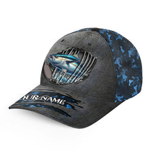 Load image into Gallery viewer, Tuna fishing sea camo Custom fishing hat Unisex Fishing Baseball Angler hat cap NQS4380