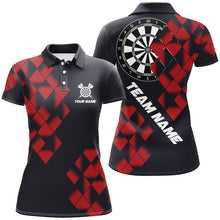 Load image into Gallery viewer, Personalized Black and Red Darts Board 3D Printed Women Dart Shirts Custom Cool Dart Jerseys For Team NQS9000